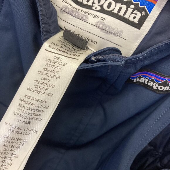 Patagonia H2No Snow Bib Pants Size 3T Blue Snow Pile Insulated Waterproof 61110 - Picture 11 of 16